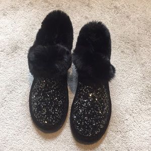 Fur ankle boots